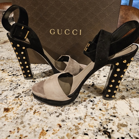 Gucci Madison Studded heel sandals - Picture 2 of 14